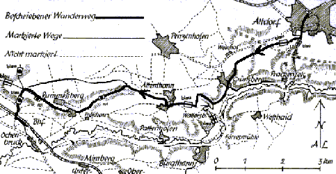 Karte aus A. Leidinger